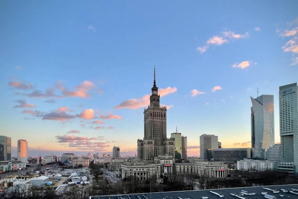 Super Apartament Brown 2X Metro Nowy Wifi Netflix Spotify Panorama Miasta Warszawa Exteriör bild