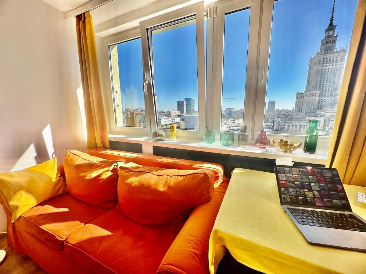 Super Apartament Brown 2X Metro Nowy Wifi Netflix Spotify Panorama Miasta Warszawa Exteriör bild