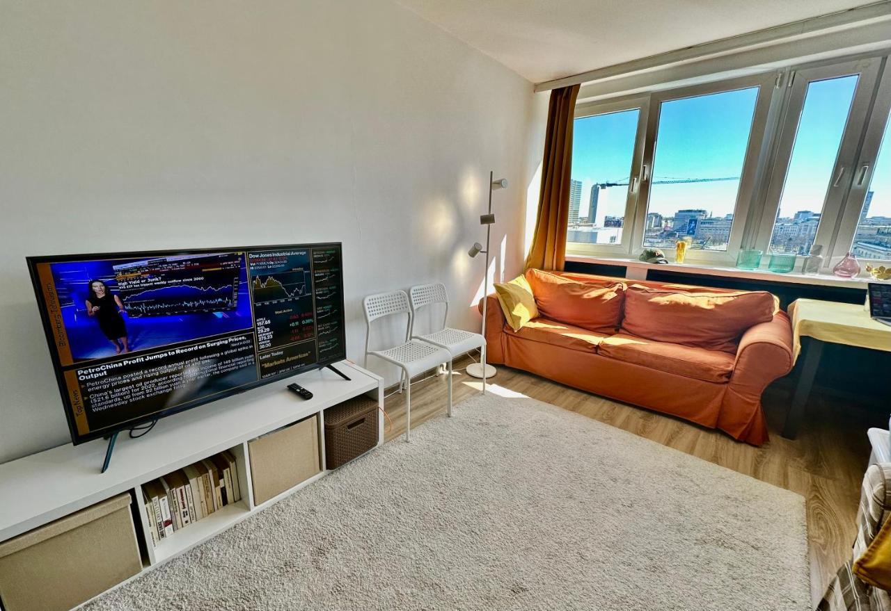 Super Apartament Brown 2X Metro Nowy Wifi Netflix Spotify Panorama Miasta Warszawa Exteriör bild