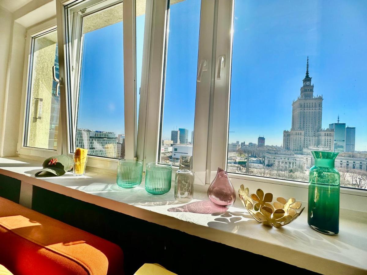 Super Apartament Brown 2X Metro Nowy Wifi Netflix Spotify Panorama Miasta Warszawa Exteriör bild