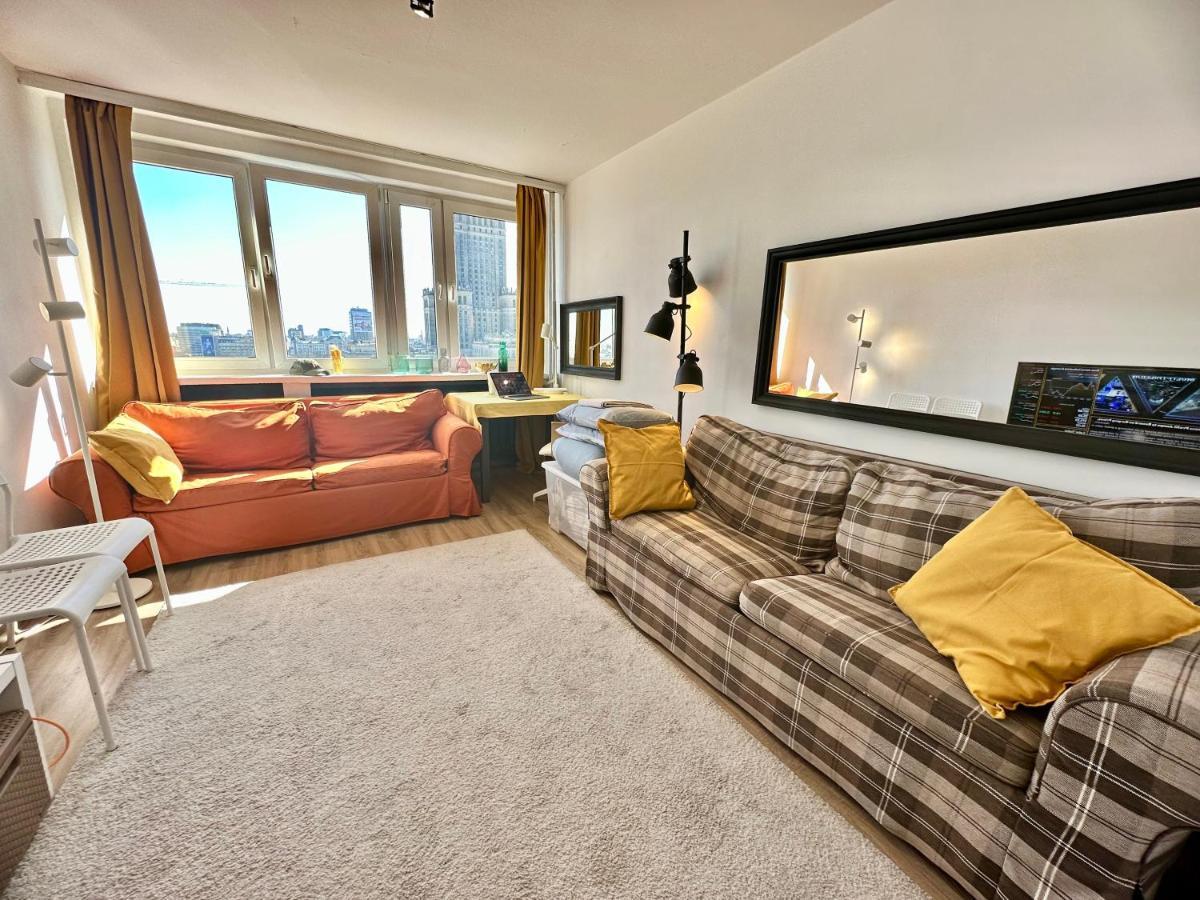 Super Apartament Brown 2X Metro Nowy Wifi Netflix Spotify Panorama Miasta Warszawa Exteriör bild