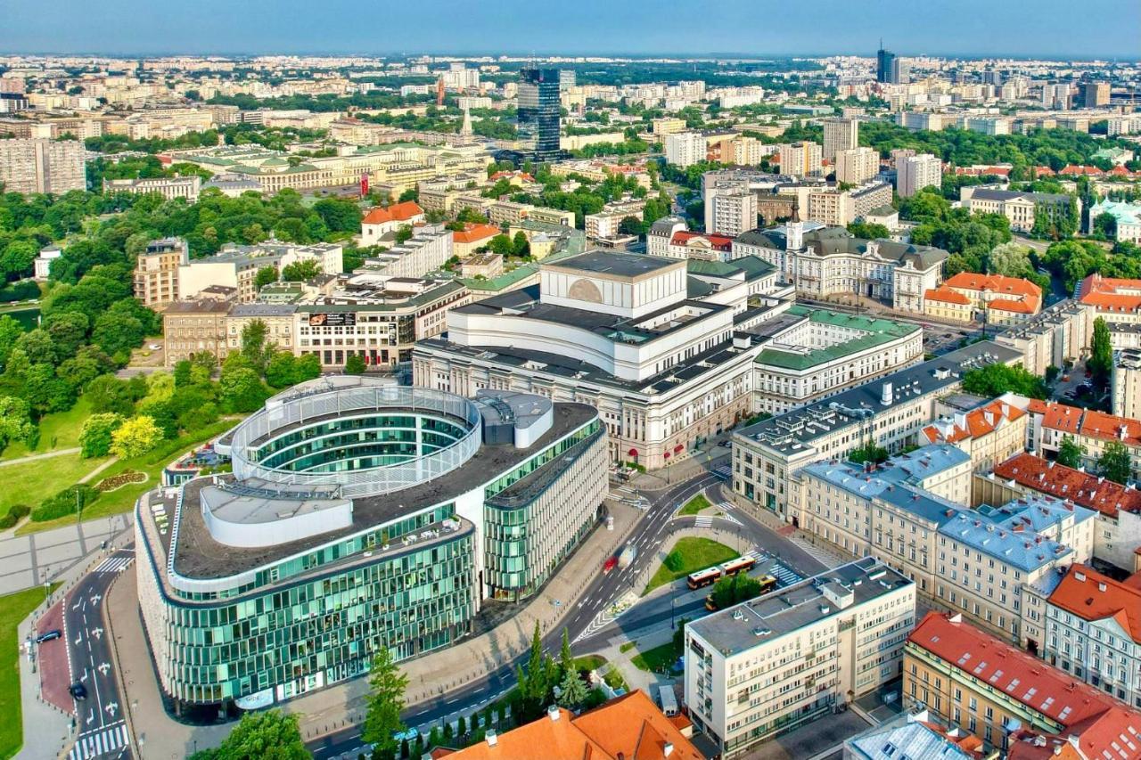 Super Apartament Brown 2X Metro Nowy Wifi Netflix Spotify Panorama Miasta Warszawa Exteriör bild