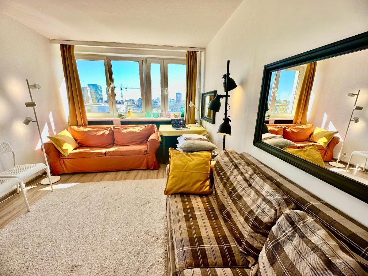 Super Apartament Brown 2X Metro Nowy Wifi Netflix Spotify Panorama Miasta Warszawa Exteriör bild